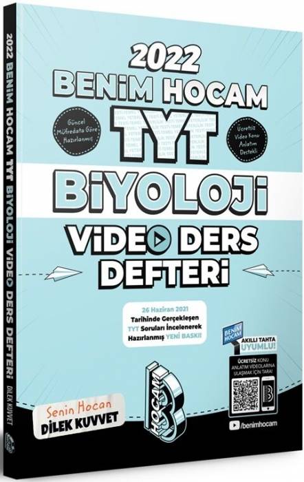 Benim Hocam 2022 TYT Biyoloji Video Ders Notları Benim Hocam Yayınları