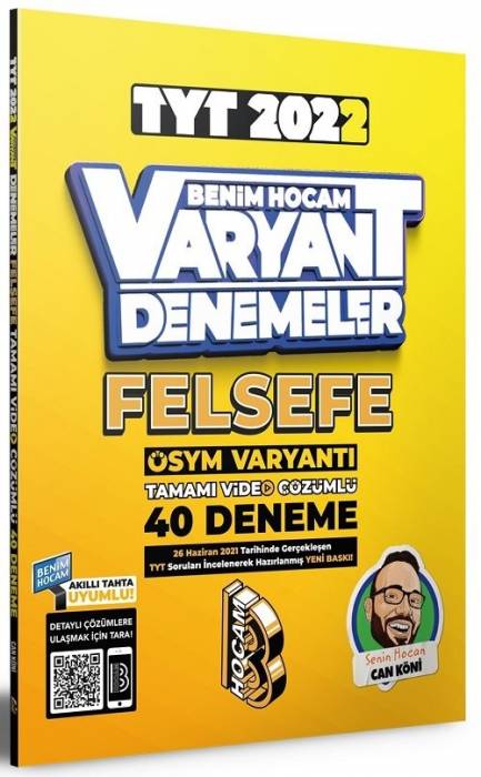 Benim Hocam 2022 TYT Felsefe Varyant Tamamı Video Çözümlü 40 Deneme Sınavı