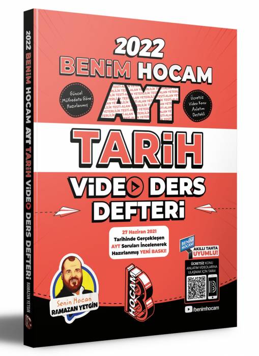 Benim Hocam 2022 YKS AYT Tarih Video Ders Notları Benim Hocam Yayınları