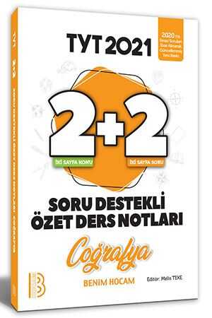 Benim Hocam 2021 YKS TYT Coğrafya 2+2 Soru Destekli Özet Ders Notları Benim Hocam Yayınları