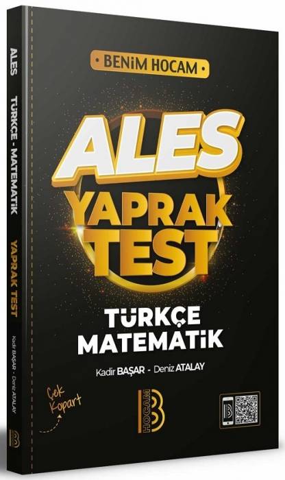 Benim Hocam 2022 ALES Türkçe Matematik Yaprak Test Benim Hocam Yayınları