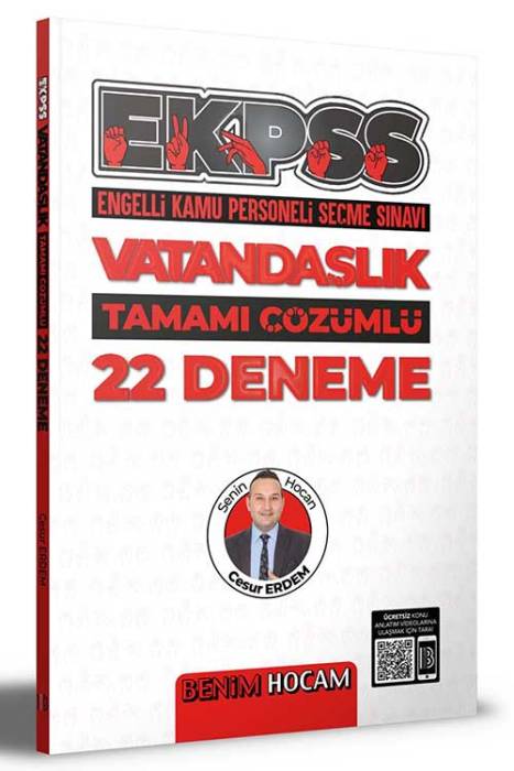 Benim Hocam 2022 EKPSS Vatandaşlık Tamamı Çözümlü 22 Deneme Benim Hocam Yayınları