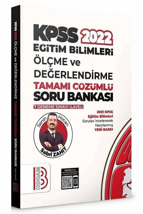 Benim Hocam 2022 KPSS Eğitim Bilimleri Ölçme Değerlendirme Soru Bankası Çözümlü