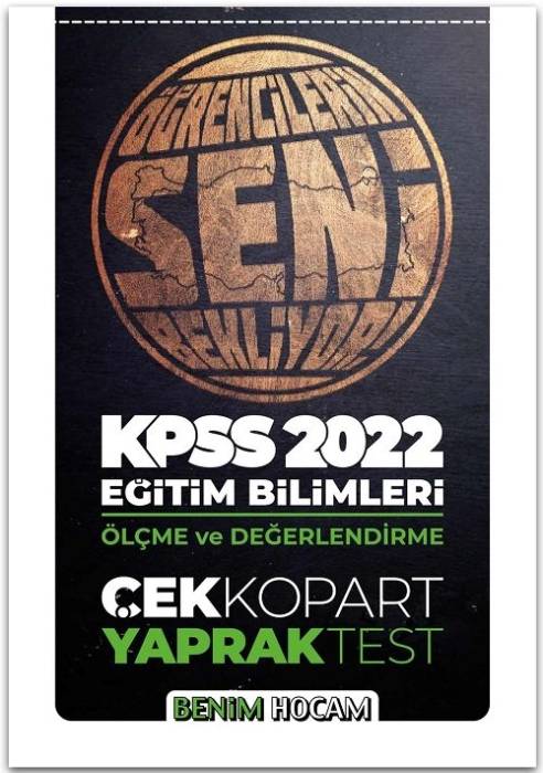 Benim Hocam 2022 KPSS Eğitim Bilimleri Ölçme Değerlendirme Yaprak Test Çek Kopart Benim Hocam Yayınları