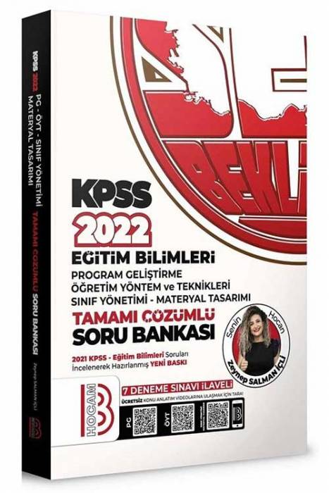 Benim Hocam 2022 KPSS Eğitim Bilimleri Program Geliştirme, Öğretim Yöntem Teknikleri Soru Bankası Çözümlü