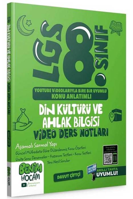 Benim Hocam 2023 LGS 8.Sınıf Din Kültürü ve Ahlak Bilgisi Video Ders Notları (Konu Anlatımı)