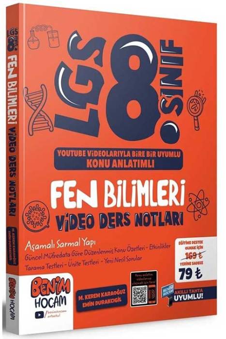 Benim Hocam LGS 8.Sınıf Fen Bilimleri Video Ders Notları Benim Hocam Yayınları