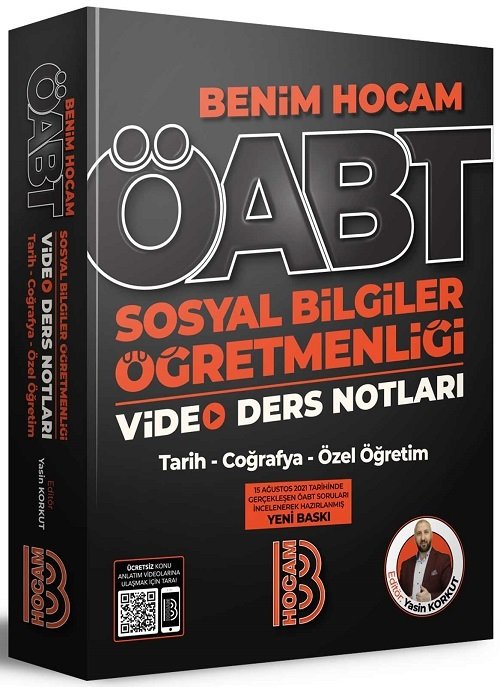 Benim Hocam 2022 ÖABT Sosyal Bilgiler Öğretmenliği Video Ders Notları - Yasin Korkut Benim Hocam Yayınları