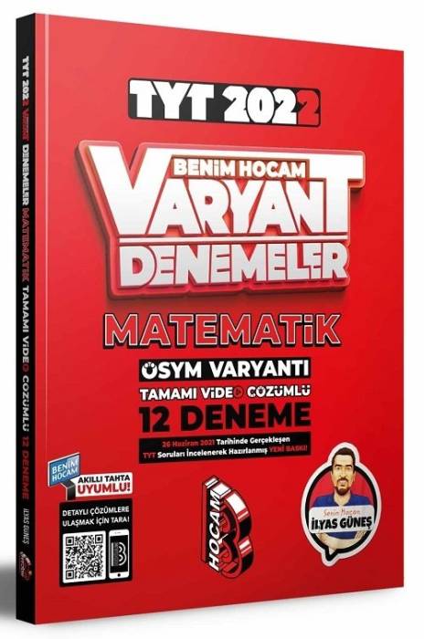 Benim Hocam 2022 YKS TYT Matematik Varyant 12 Deneme Video Çözümlü Benim Hocam Yayınları