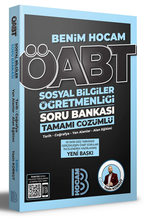 2023 ÖABT Sosyal Bilgiler Öğretmenliği Tamamı Çözümlü Soru Bankası Benim Hocam Yayınları