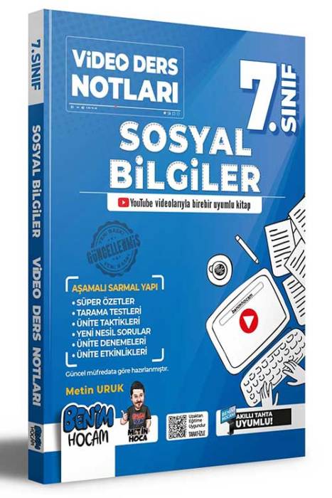 2023 7. Sınıf Sosyal Bilgiler Video Ders Notları (Konu Anlatımı) Benim Hocam Yayınları