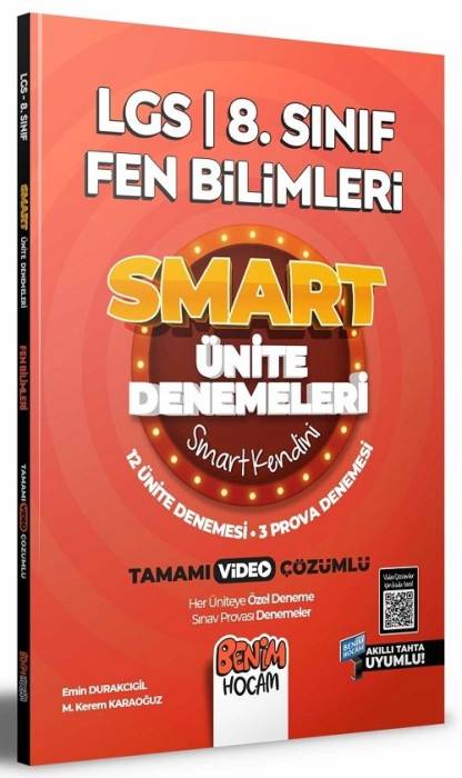 Benim Hocam 8. Sınıf LGS Fen Bilimleri Ünite Denemeleri Smart Serisi Benim Hocam Yayınları