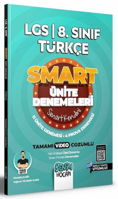 Benim Hocam 8. Sınıf LGS Türkçe Ünite Denemeleri Smart Serisi Benim Hocam Yayınları