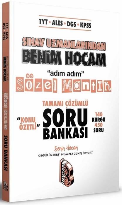 Benim Hocam TYT ALES DGS KPSS Adım Adım Sözel Mantık Sınav Uzmanlarından Soru Bankası Benim Hocam Yayınları