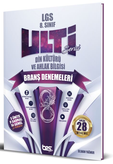  8. Sınıf LGS Din Kültürü ve Ahlak Bilgisi Ulti Serisi Denemeleri Bes yayınları