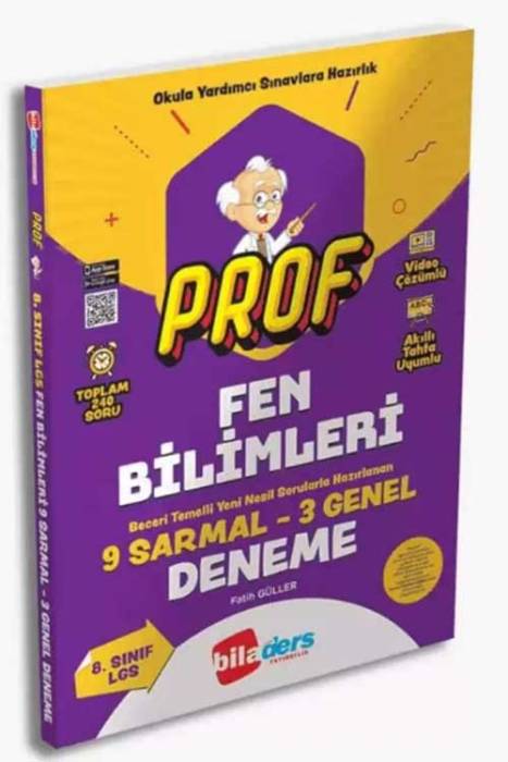 Biladers 8.sınıf Prof Fen Bilimleri Deneme Biladers Yayınları