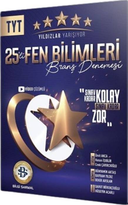 Bilgi Sarmal TYT Fen Bilimleri Yıldızlar Yarışıyor 25 li Branş Denemesi