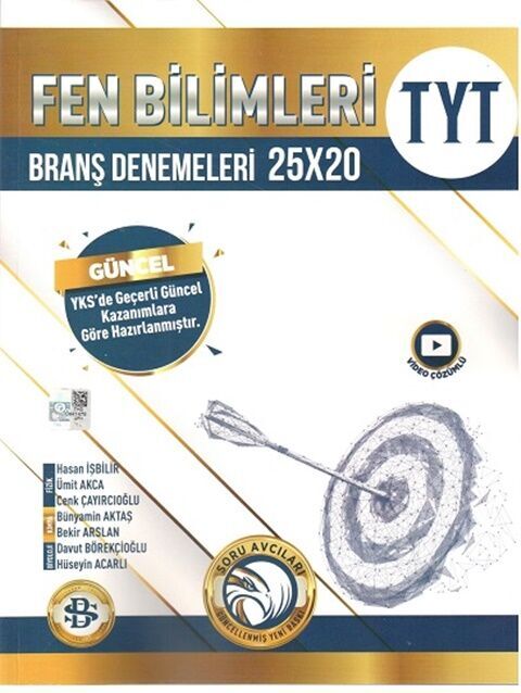  TYT Fen Bilimleri 25 x 20 Branş Denemeleri Bilgi Sarmal Yayınları