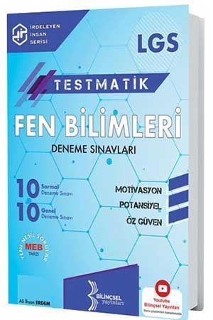 Bilinçsel 2021 LGS Testmatik Fen Bilimleri Deneme Sınavları Bilinçsel Yayınları