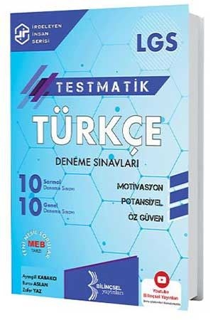 Bilinçsel 2021 LGS Testmatik Türkçe Deneme Sınavları Bilinçsel Yayınları