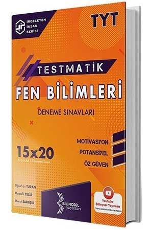 Bilinçsel TYT Fen Bilimleri Testmatik 15x20 Deneme Sınavları Bilinçsel Yayınları