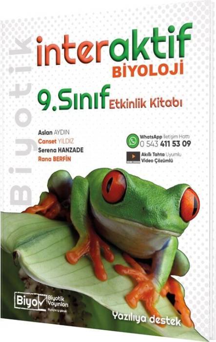 Biyotik Yayınları 9. Sınıf Biyoloji İnteraktif Etkinlik Kitabı