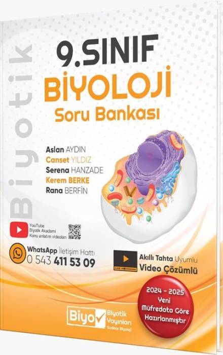 Biyotik Yayınları 9. Sınıf Biyoloji Soru Bankası