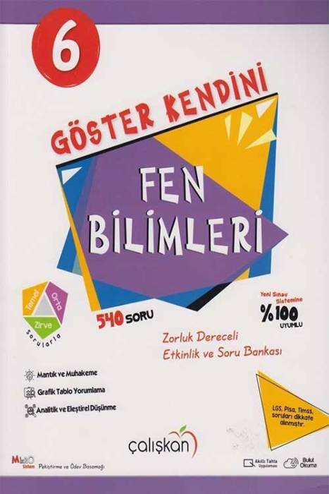 Çalışkan 6. Sınıf Fen Bilimleri Göster Kendini Soru Bankası Çalışkan Yayınları