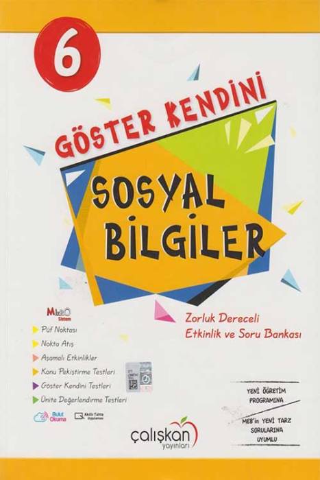 Çalışkan 6. Sınıf Sosyal Bilgiler Göster Kendini Soru Bankası Çalışkan Yayınları