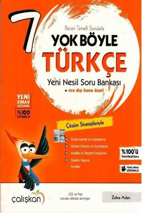 Çalışkan 7. Sınıf Türkçe Yok Böyle Soru Bankası Çalışkan Yayınları