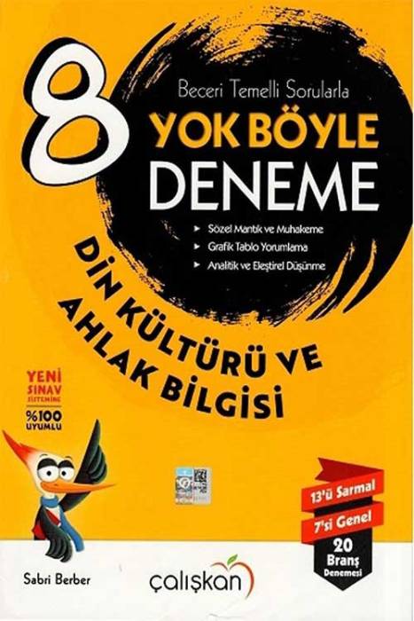 Çalışkan 8. Sınıf Din Kültürü ve Ahlak Bilgisi Yok Böyle Deneme Çalışkan Yayınları