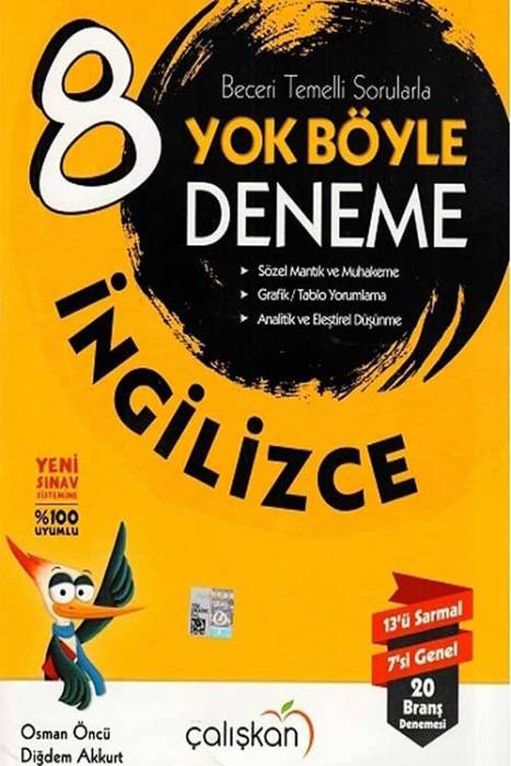 Çalışkan 8. Sınıf İngilizce Yok Böyle Deneme Çalışkan Yayınları