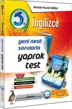 Çanta 5. Sınıf İngilizce Yaprak Test Çanta Yayınları