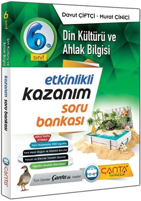 Çanta 6. Sınıf Din Kültürü ve Ahlak Bilgisi Etkinlikli Kazanım Soru Bankası Çanta Yayınları