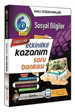 Çanta 6. Sınıf Sosyal Bilgiler Etkinlikli Kazanım Soru Bankası Çanta Yayınları