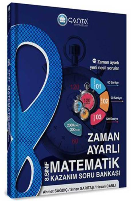 Çanta 8. Sınıf Matematik Zaman Ayarlı Kazanım Soru Bankası Çanta Yayınları