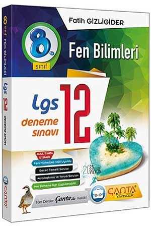 Çanta 8. Sınıf Fen Bilimleri LGS 12 Deneme Sınavı Çanta Yayınları