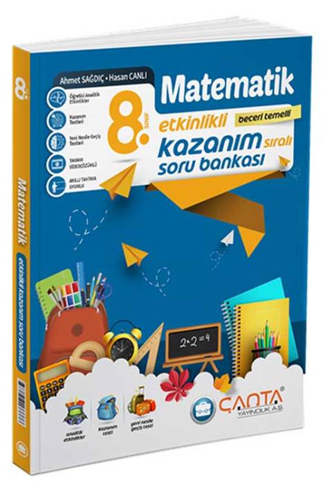 2023 8. Sınıf Kazanım Matematik Soru Bankası Çanta Yayınları