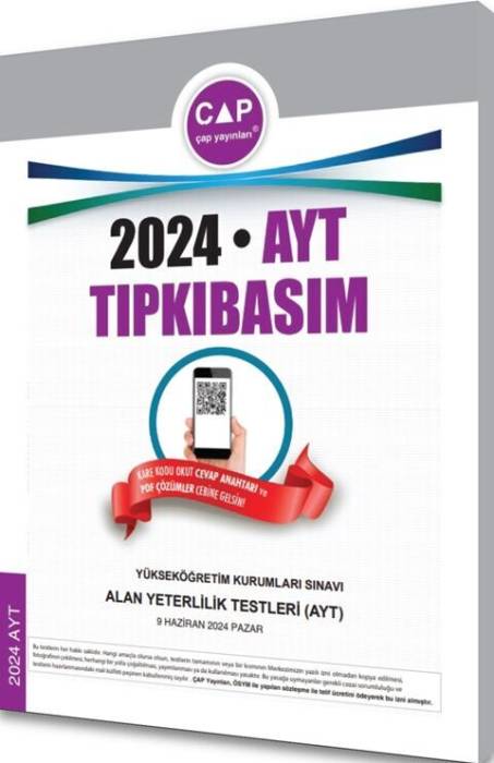 Çap Yayınları 2024 AYT Tıpkı Basım