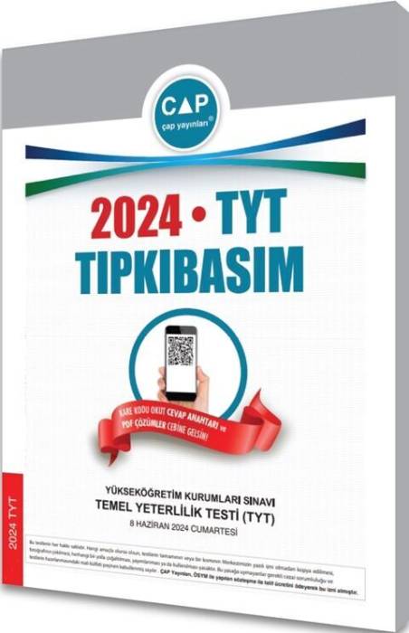 Çap Yayınları 2024 TYT Tıpkı Basım