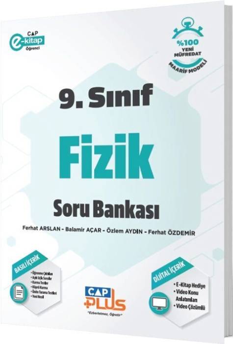 Çap Yayınları 9. Sınıf Anadolu Lisesi Fizik Plus Soru Bankası