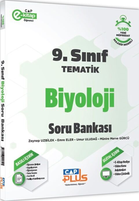 Çap Yayınları 9. Sınıf Biyoloji Tematik Soru Bankası