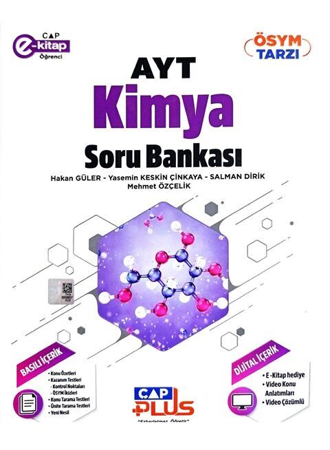 Çap Yayınları AYT Kimya Plus Soru Bankası