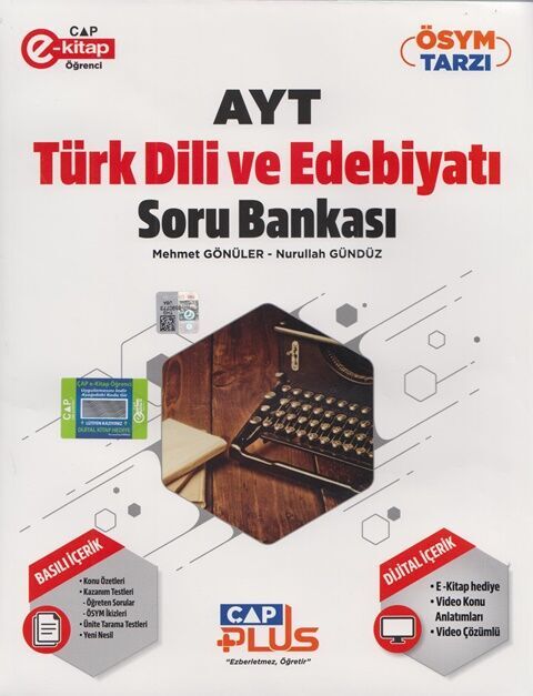 Çap Yayınları AYT Türk Dili ve Edebiyatı Plus Serisi Soru Bankası