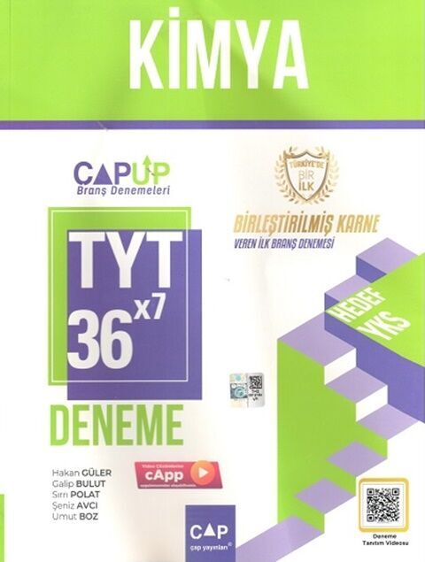 Çap Yayınları TYT Kimya 36 x 7 Up Deneme