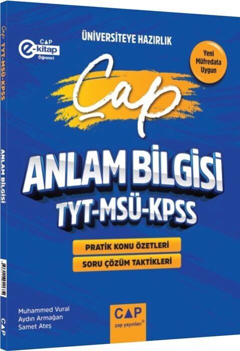 Çap Yayınları TYT MSÜ KPSS Türkçe Anlam Bilgisi Üniversiteye Hazırlık