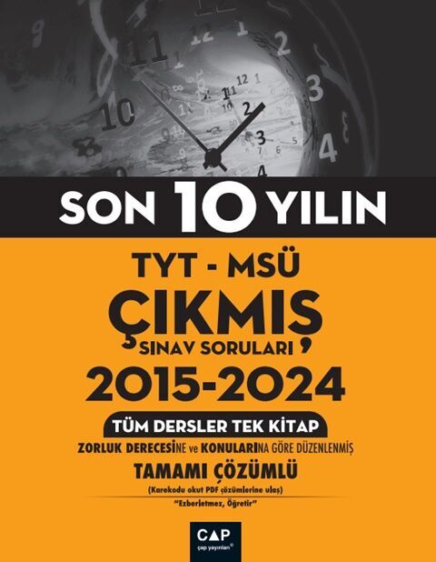 Çap Yayınları TYT MSÜ Son 10 Yılın Çıkmış Soruları