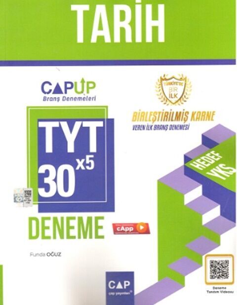 Çap Yayınları TYT Tarih 30 x 5 Up Deneme