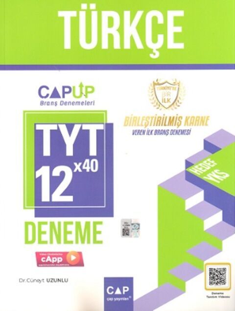 Çap Yayınları TYT Türkçe 12 x 40 Up Deneme