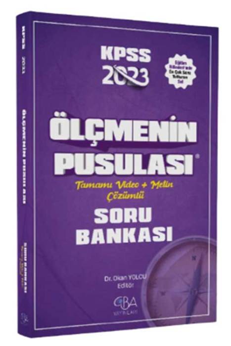 2023 KPSS Eğitim Bilimleri Ölçme ve Değerlendirmenin Pusulası Soru Bankası Video Çözümlü CBA Yayınları